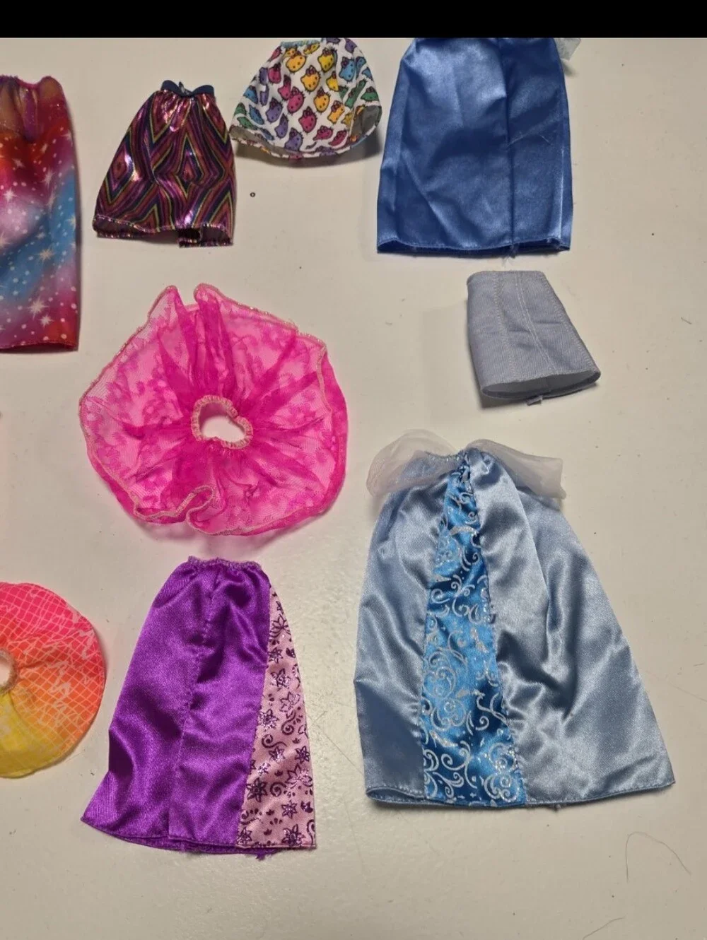 10 Barbie Doll Skirts Multicolor